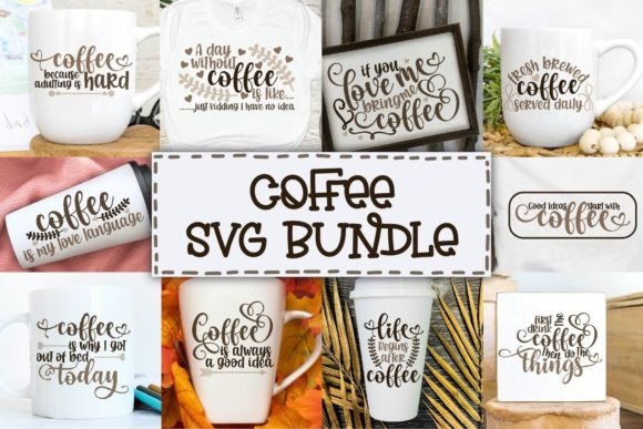 Review: Coffee Quote SVG Bundle for Embroidery