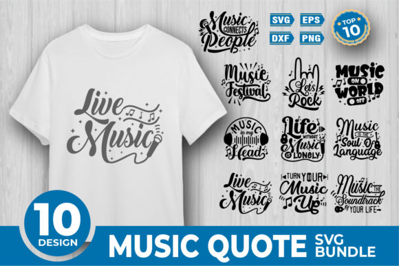 Review: Music Quote SVG Bundle for Embroidery