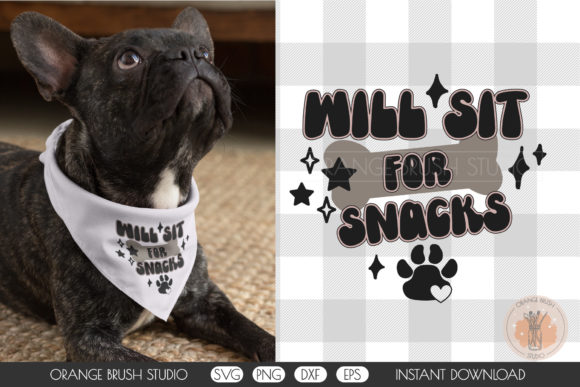 Reviewing the Sit for Snacks Dog Bandana SVG